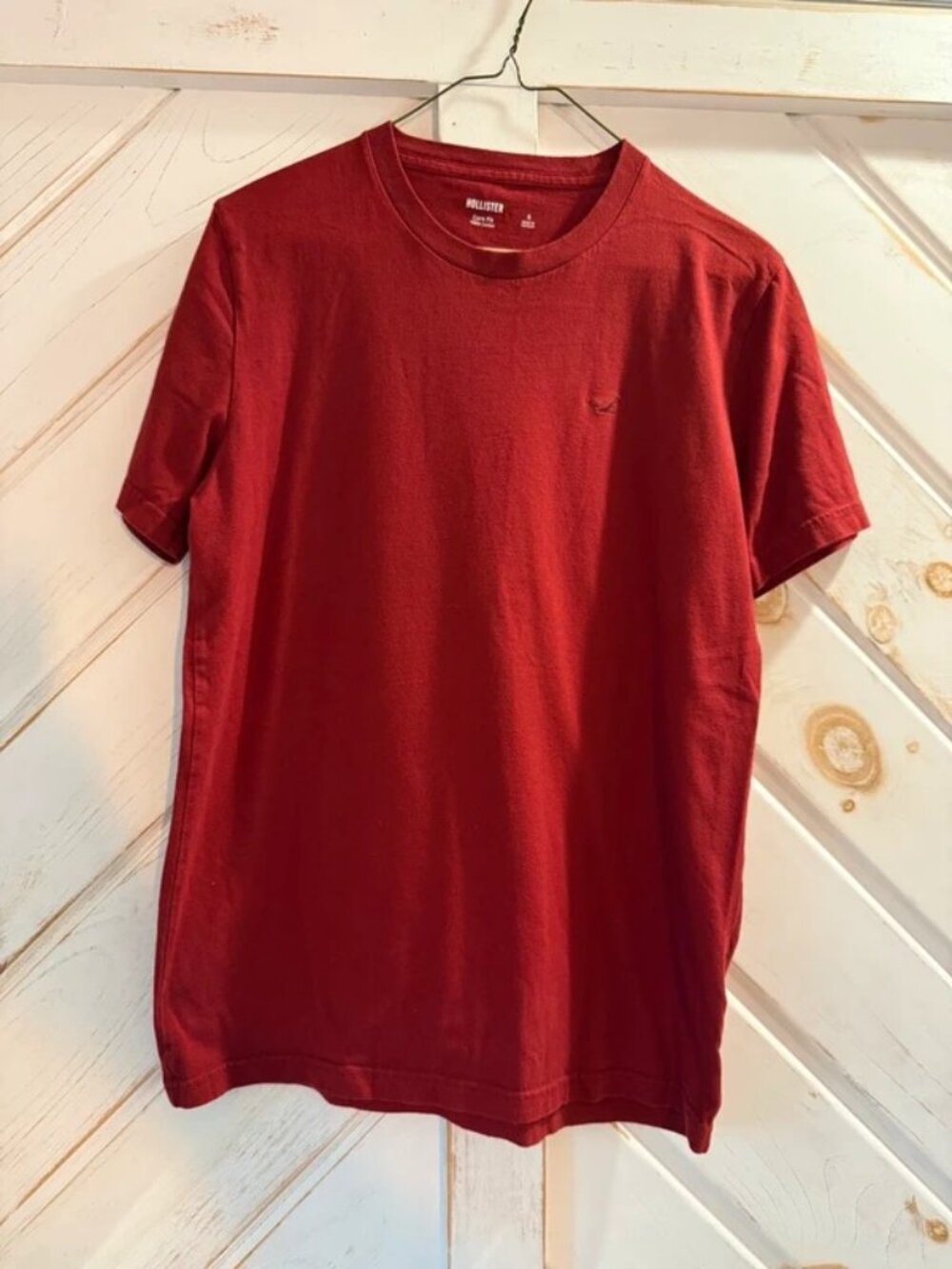 Hollister Core Fit Dark Red T-Shirt S